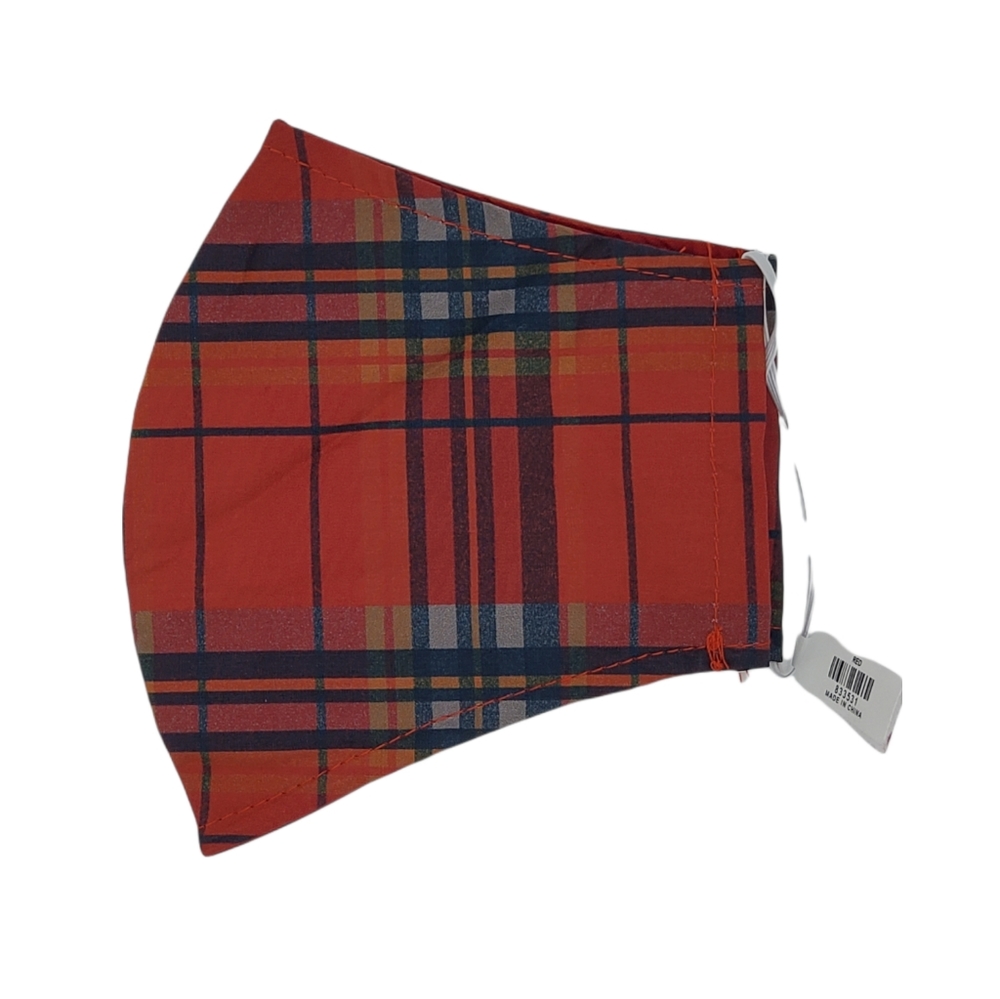 Francesca's Collections Plaid Face Mask 100% Cotton Washable & Reusable NWT
